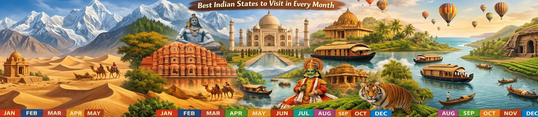 Best Time to Visit Each Indian State (Month-by-Month)